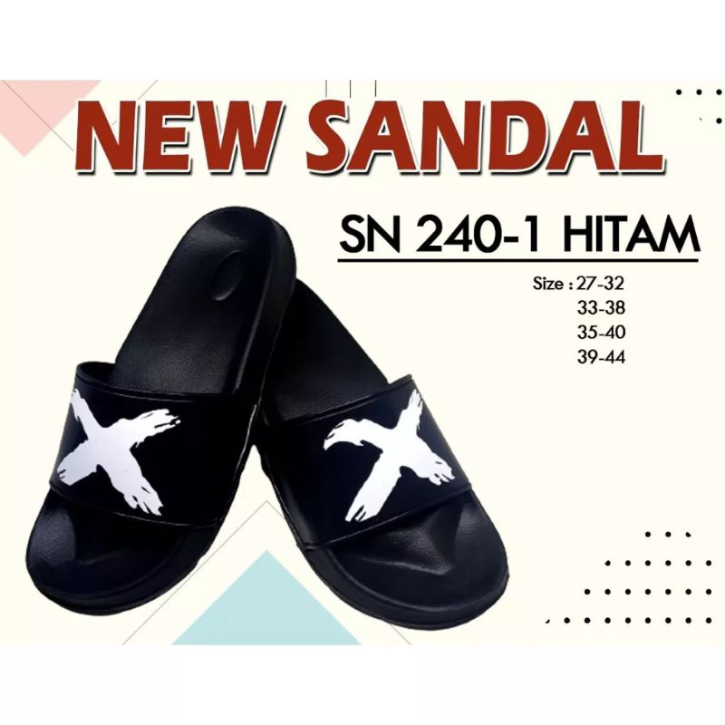Sandal Anak Laki Laki Pria Slop Sandal Slide Shevano Model