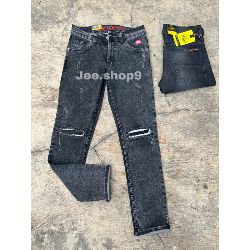 CELANA JEANS PANJANG SOBEK SNOW PRIA/CELANA JEANS SOBEK PRIA