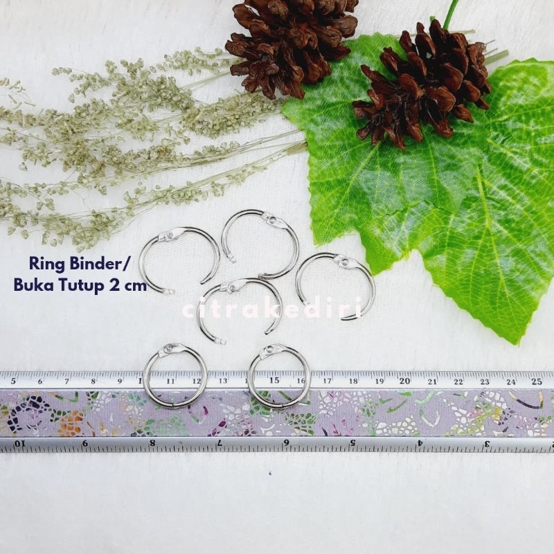 

Ring Binder / buka tutup 2 cm - ring bulat - scrapbook