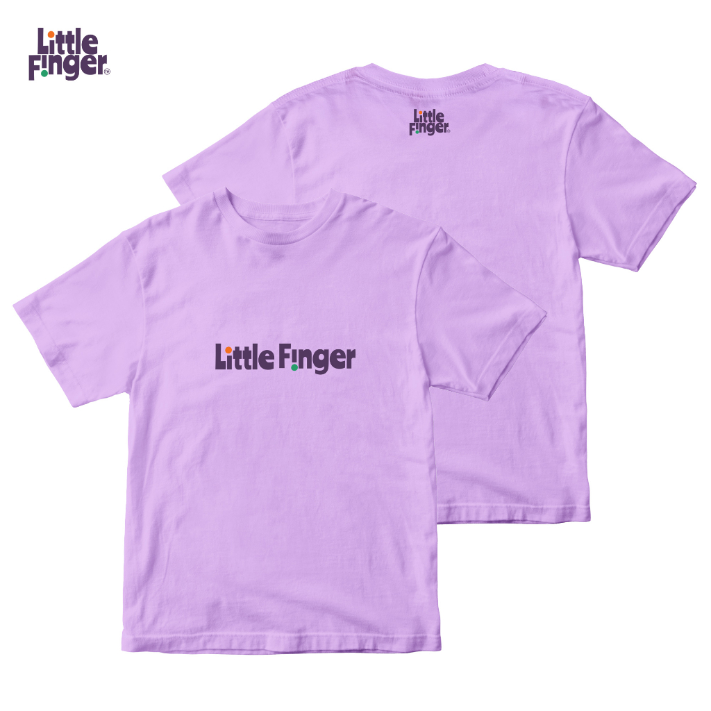 Little Finger - Kaos Distro Anak Laki Laki Perempuan Model Aplikasi Umur 1-12 Tahun LF03 Ungu