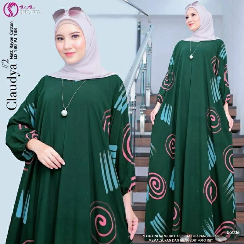 Daster Kaftan Jumbo Terbaru 2024 Premium Daster Kaftan Kekinian Lengan Panjang