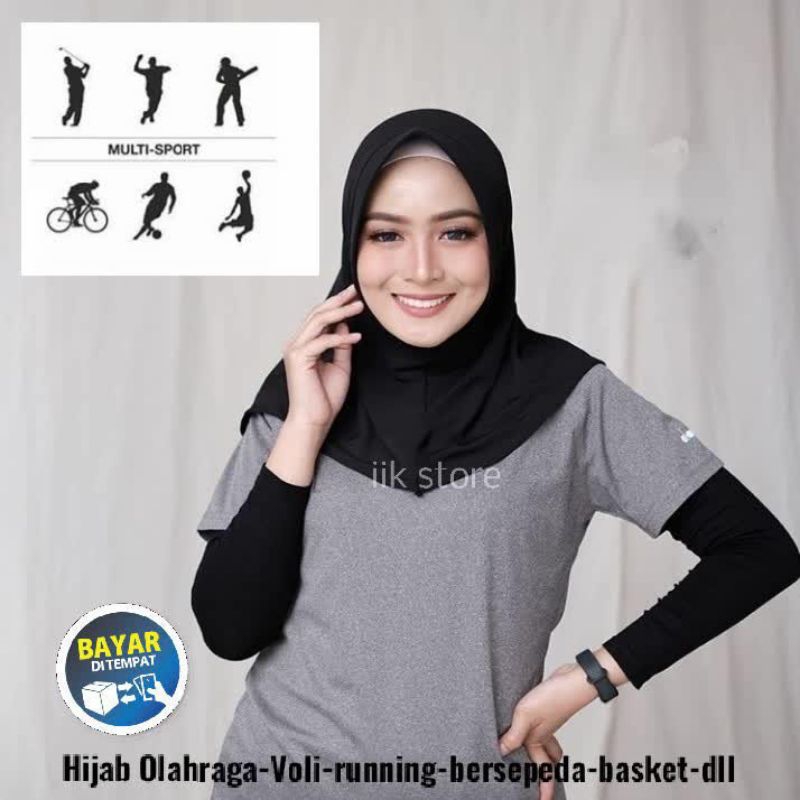 Hijab Sport bisa COD