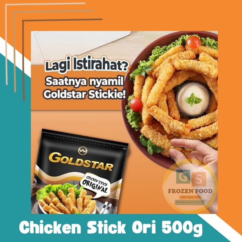 

Goldstar chicken stick ori 500gr