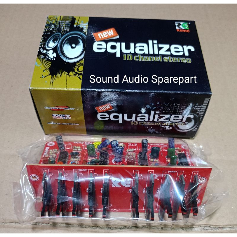 Kit Equalizer 10 Channel Stereo TL 074 2x5 Channel