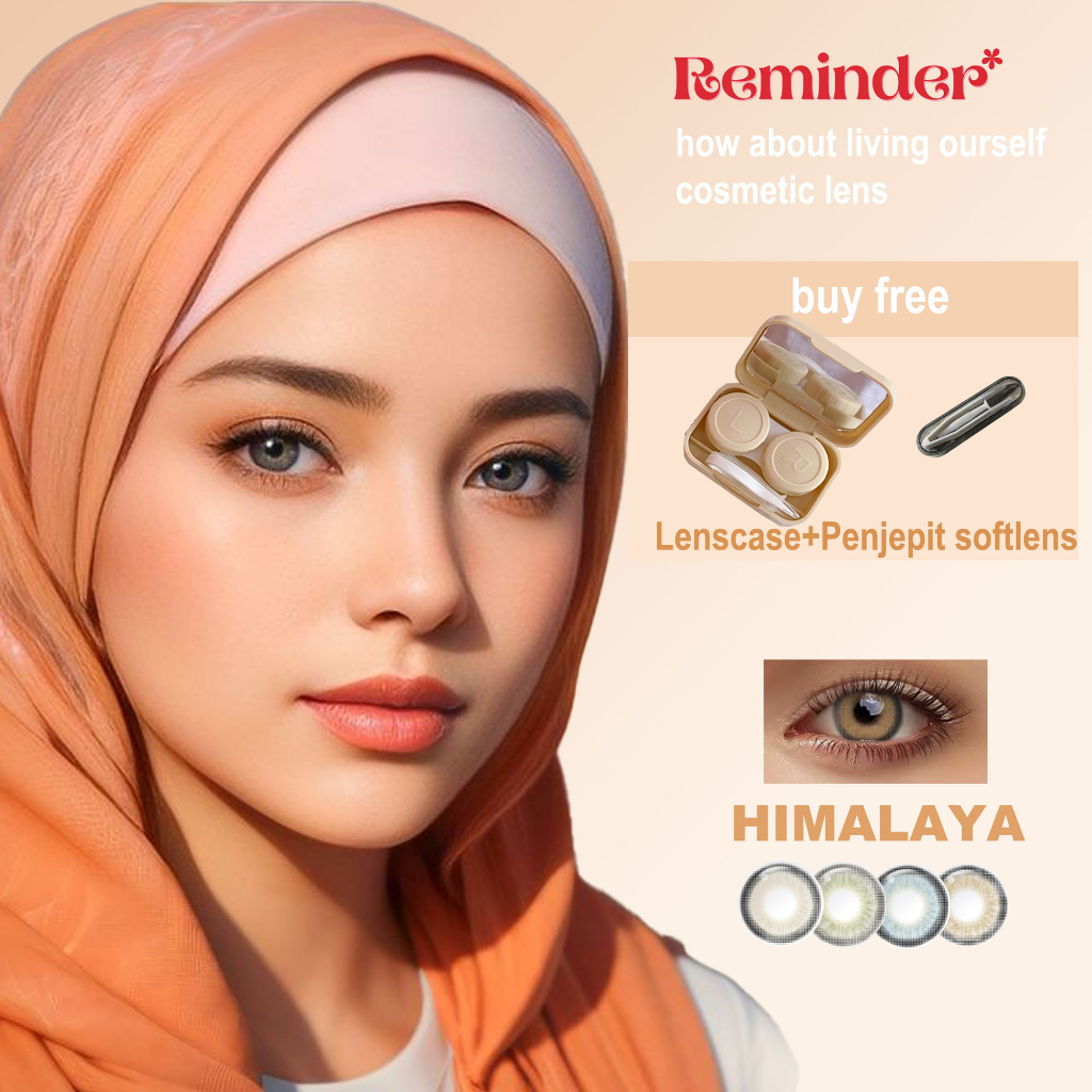 [COD] Remindero Softlens Warna Tahunan/Normal/diameter 14MM/Himalaya/Grey/Green/Blue/Brown