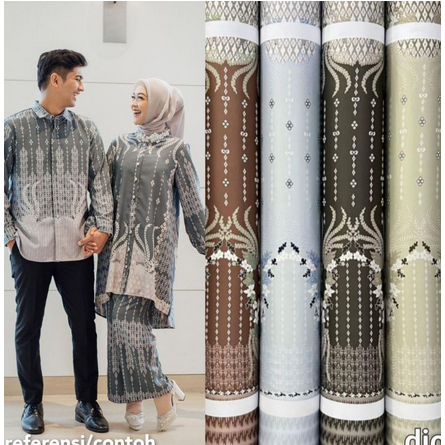 Kain Dr Silk Motif Tiara Harga per Setengah Meter