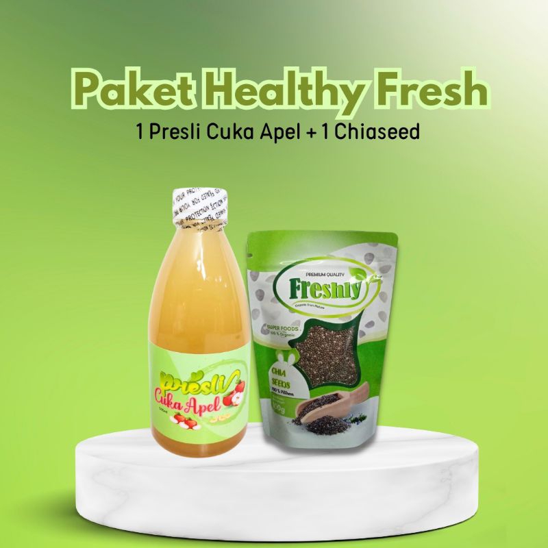 

Paket Healthy Fresh By Presli ( 1 Cuka Apel + 1 Chia Seed )