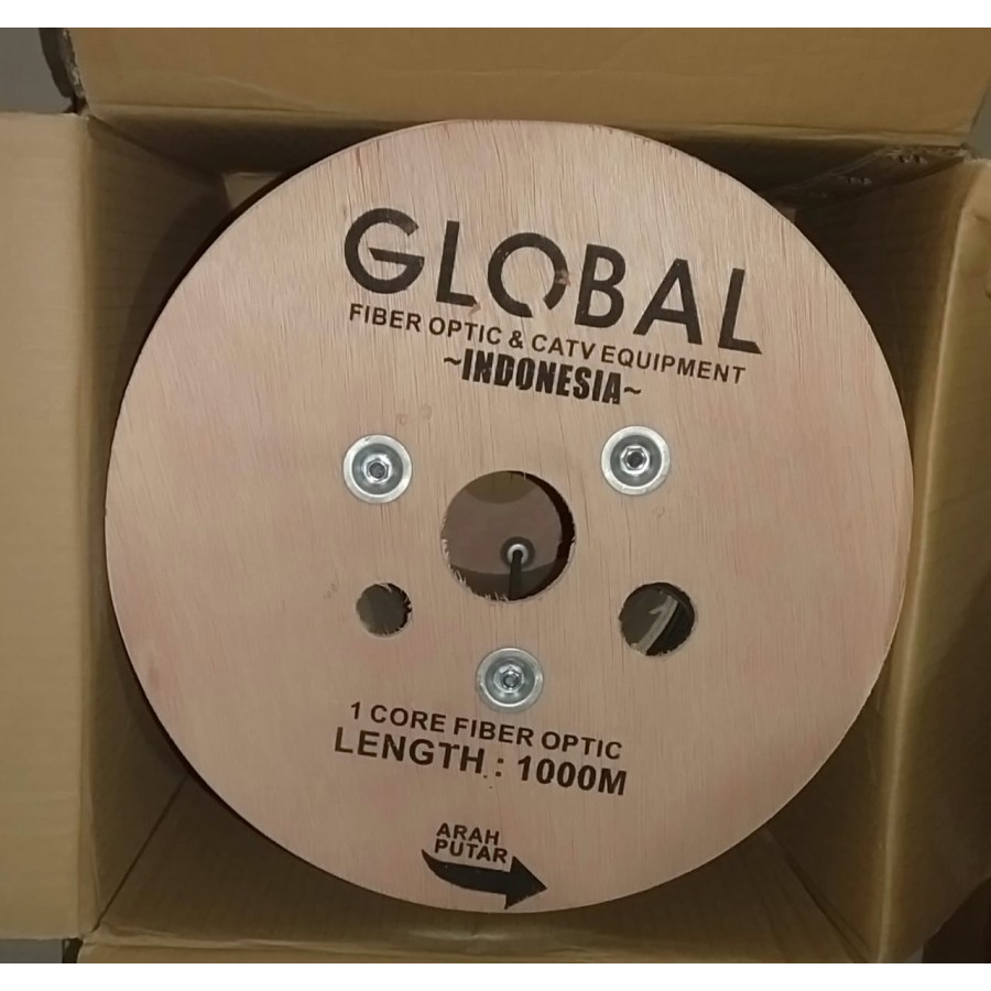 Kabel FO global 1core 3kawat panjang 1km
