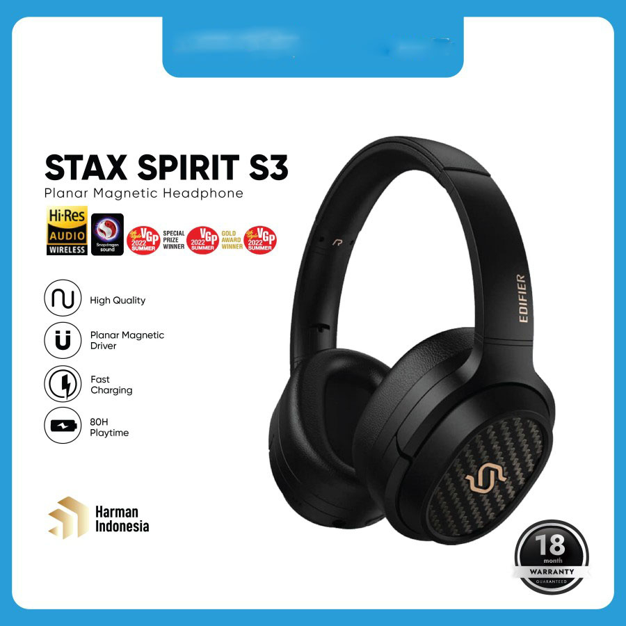 Edifier Stax Spirit S3 Headphone Over-ear Bluetooth