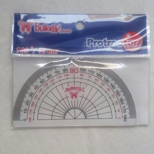 

Penggaris Busur 180 derajat 10 cm Butterfly