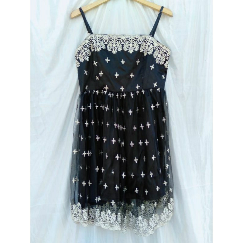 Preloved Dress Brokat Mewah/ Gaun Tutu