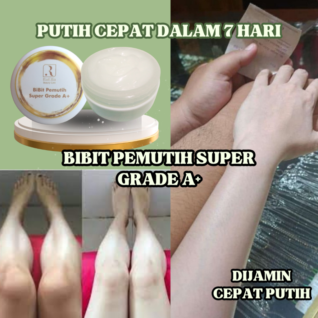 Bibit Pemutih Grade A + Original | Pemutih Booster 5x Lebih Cepat Memutihkan Badan | Infus Pemutih B