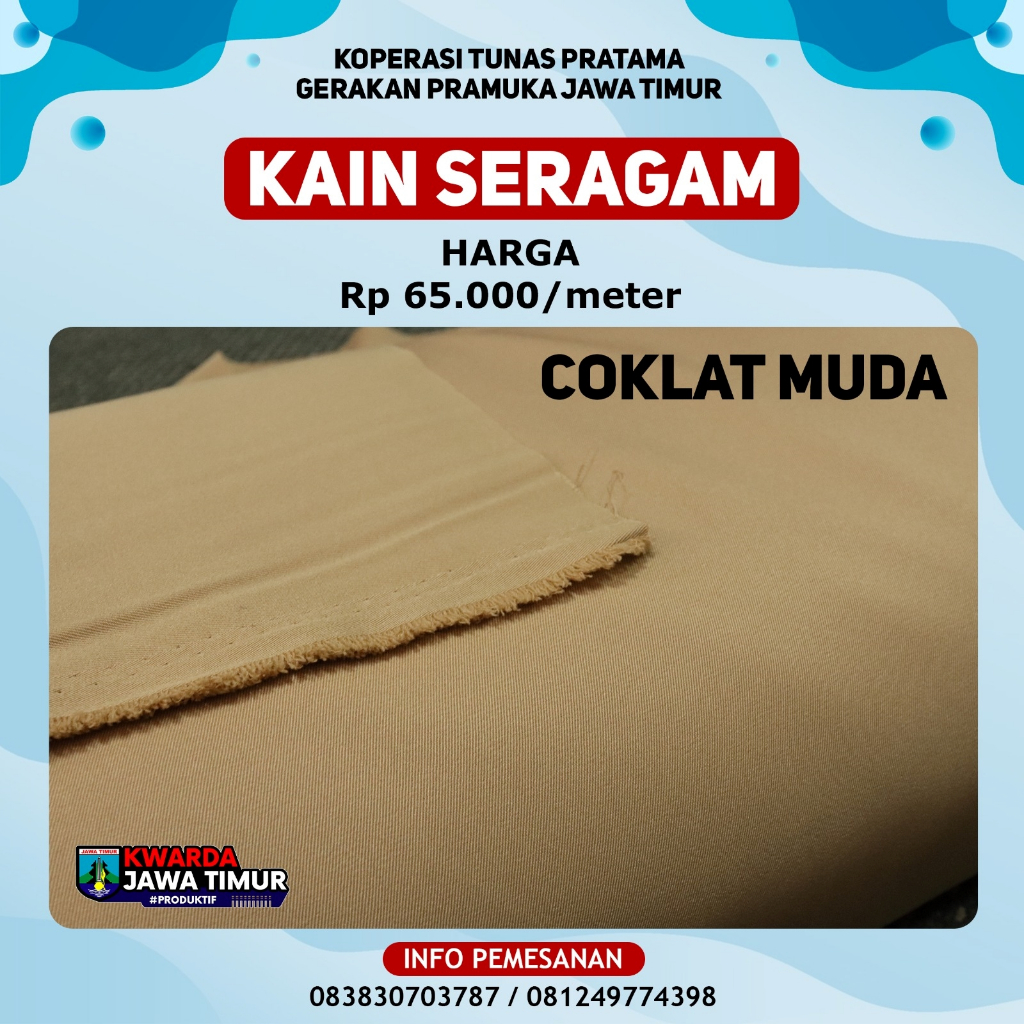 KAIN ATASAN SERAGAM PRAMUKA
