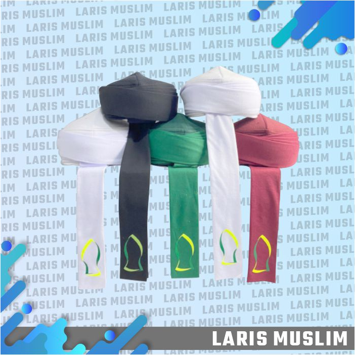 Peci Imamah Polos Instan Permanen 3 Mtr  / Imamah Polos Permanen 3 meter