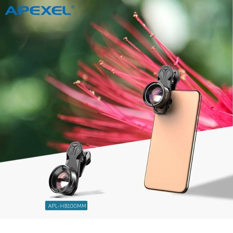 Apexel lensa HP universal pro kualitas premium makro macro 100mm 4K HD lensa macro smartphone univer