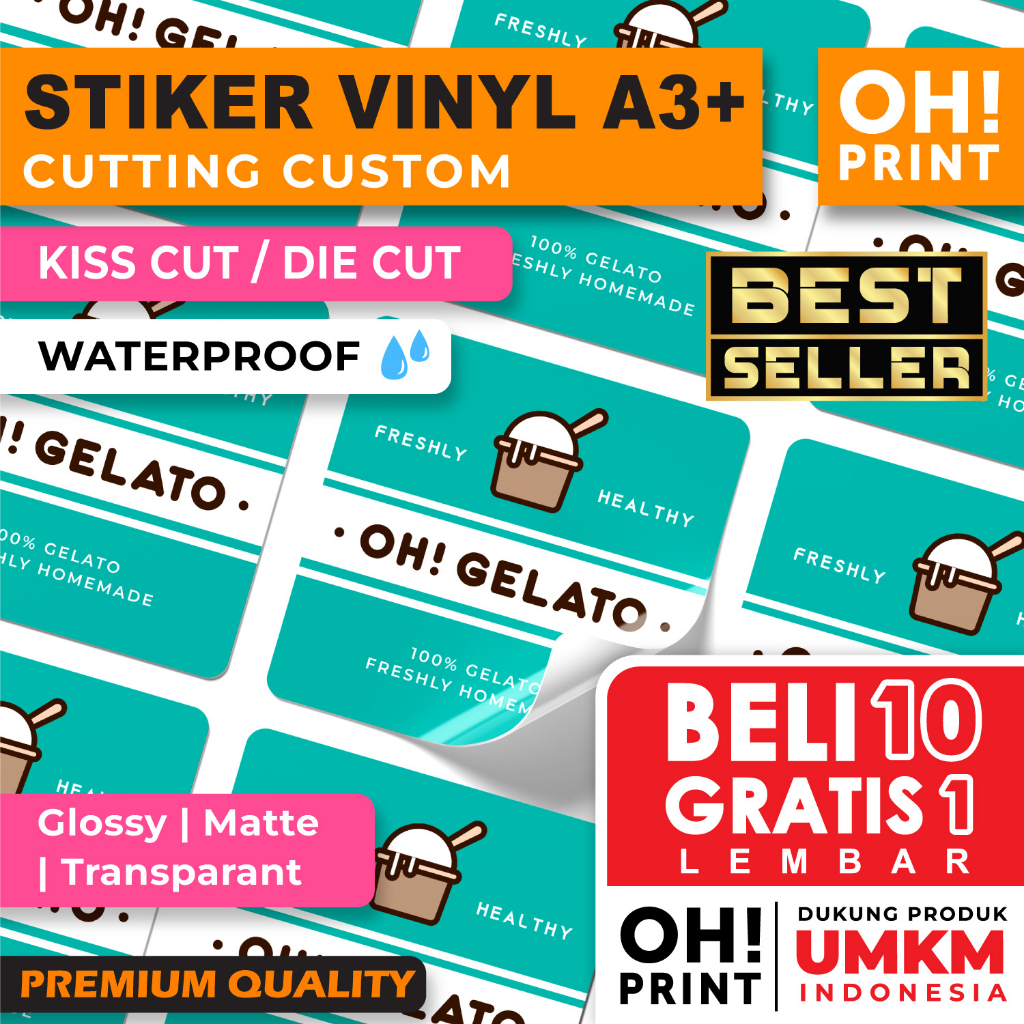 

Cetak Stiker Vinyl / Cetak Stiker Label Kemasan / Label Usaha Makanan / Cetak Label Minuman