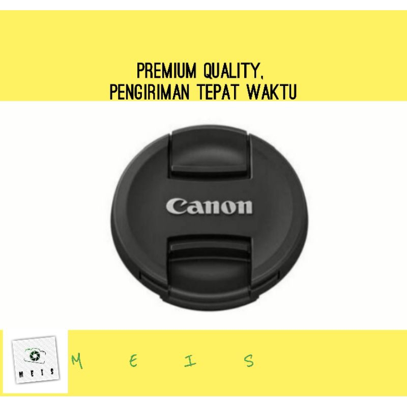 Tutup Depan Lensa Kit Canon 18-55mm 60D 70D 77D 80D 90D Lens Cap lenscap