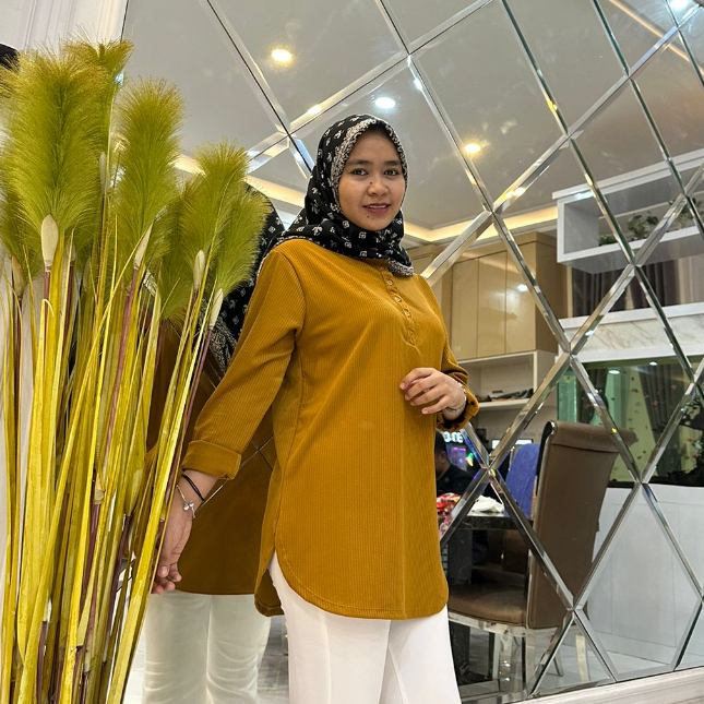 KAOS POLOS WANITA MODEL BUSUI LENGAN PANJANG