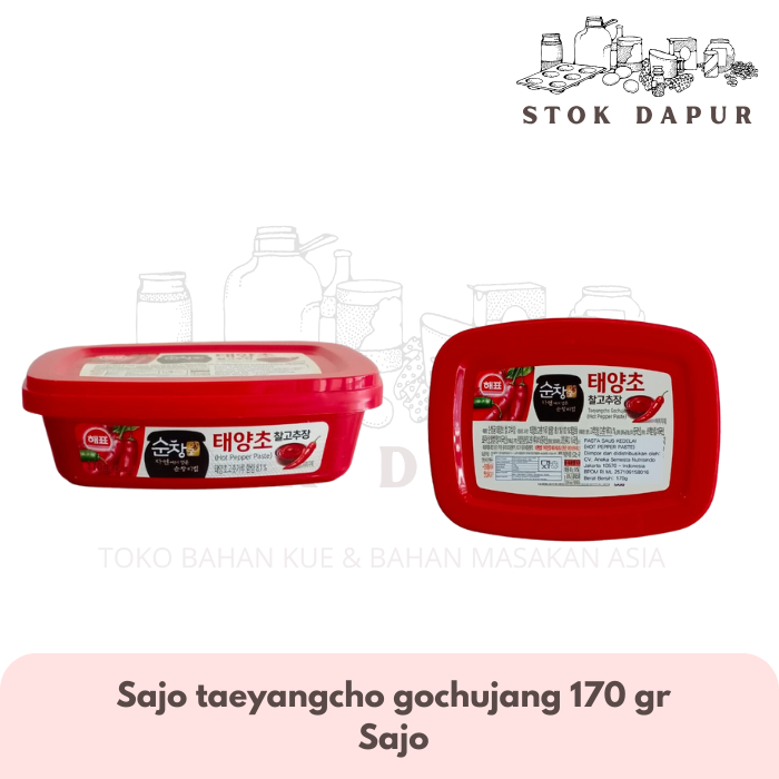 

Sajo taeyangcho gochujang (hot pepper paste) 170 gram - cabe korea