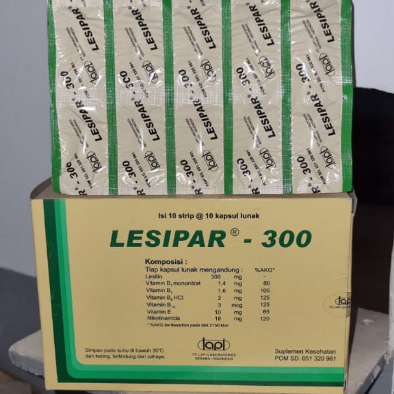 LESIPAR 300 1 STRIP @10 KAPSUL LUNAK ll VITAMIN HATI