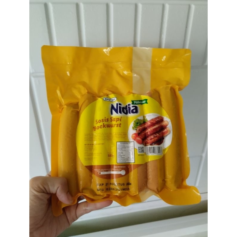 

Nidia Sosis Sapi Bockwurst isi 7 uk 500gr