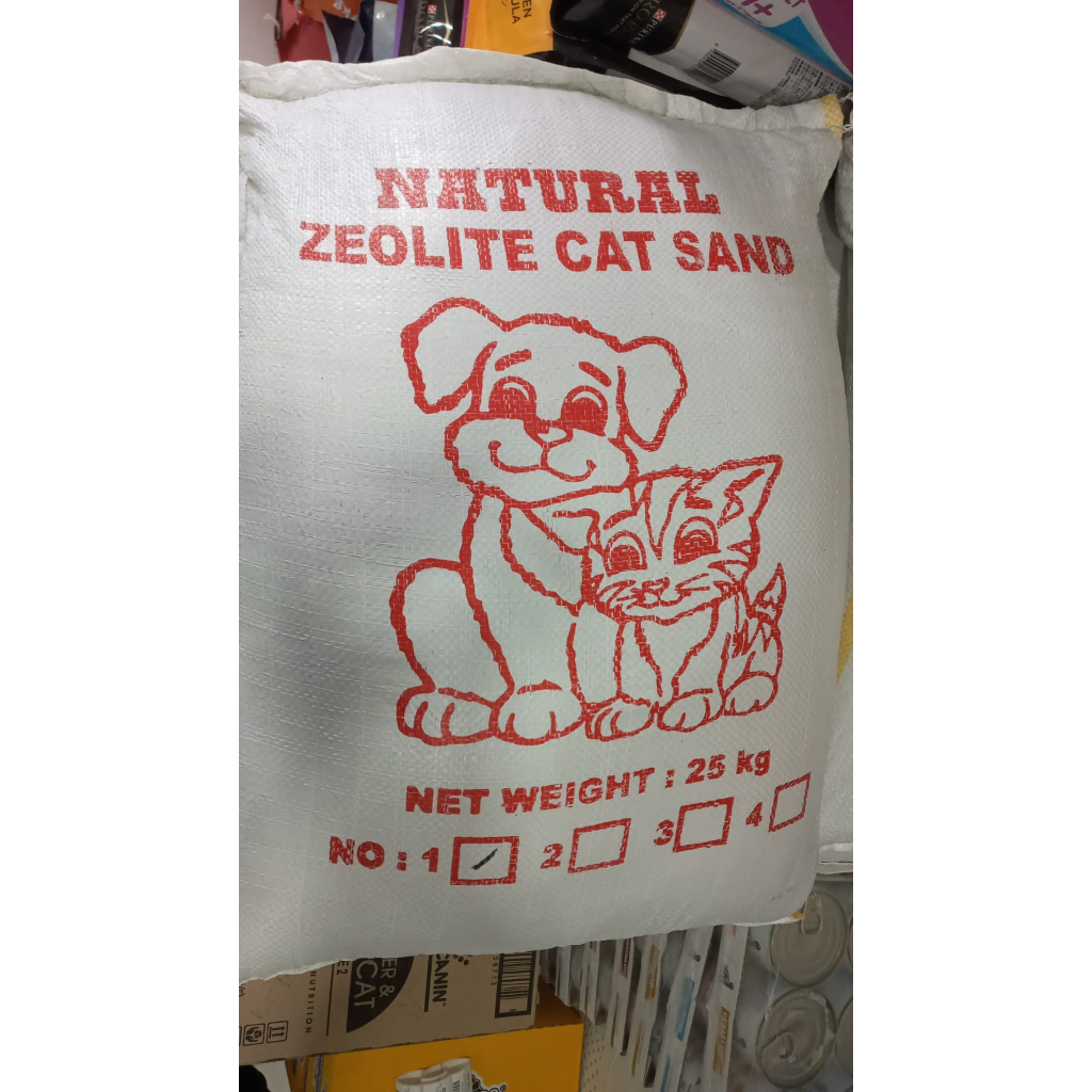 Pasir Lokal Zeolit 25Kg - Pasir Kucing