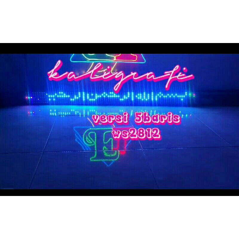 strobo running text ws2812