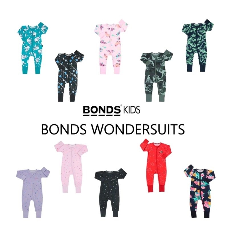 BONDS °NEW° SIZE 6-12 MONTH WONDERSUIT SLEEPSUIT ORIGINAL | Pajamas bayi ready stock