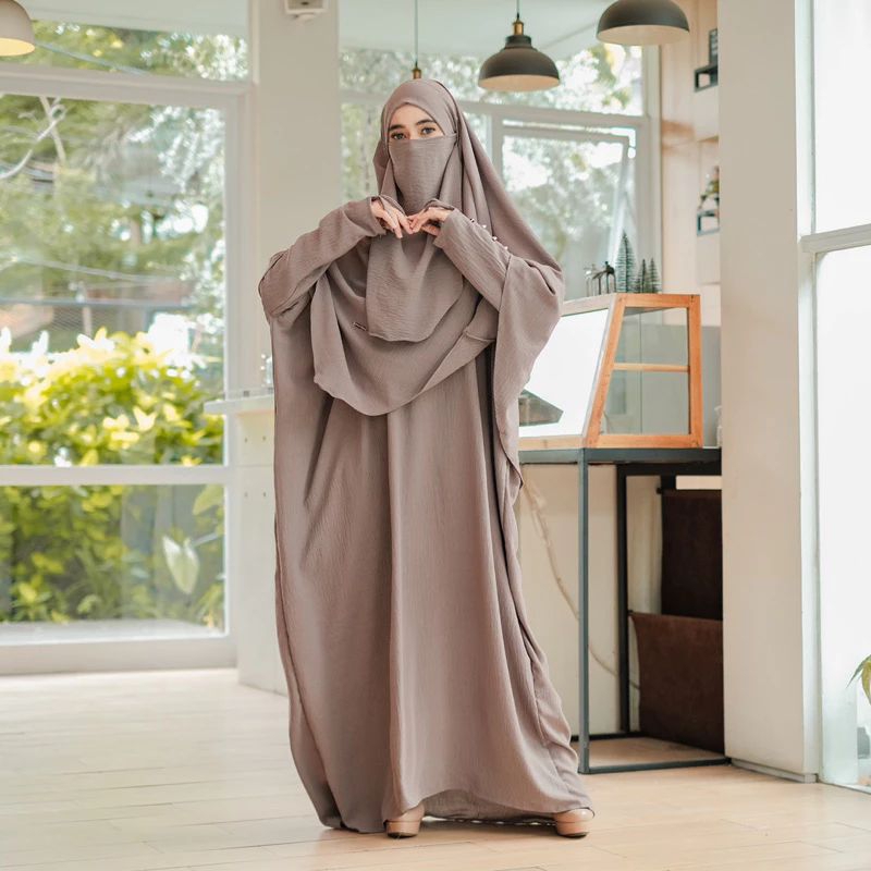 Abaya set french khimar dan cadar Naura