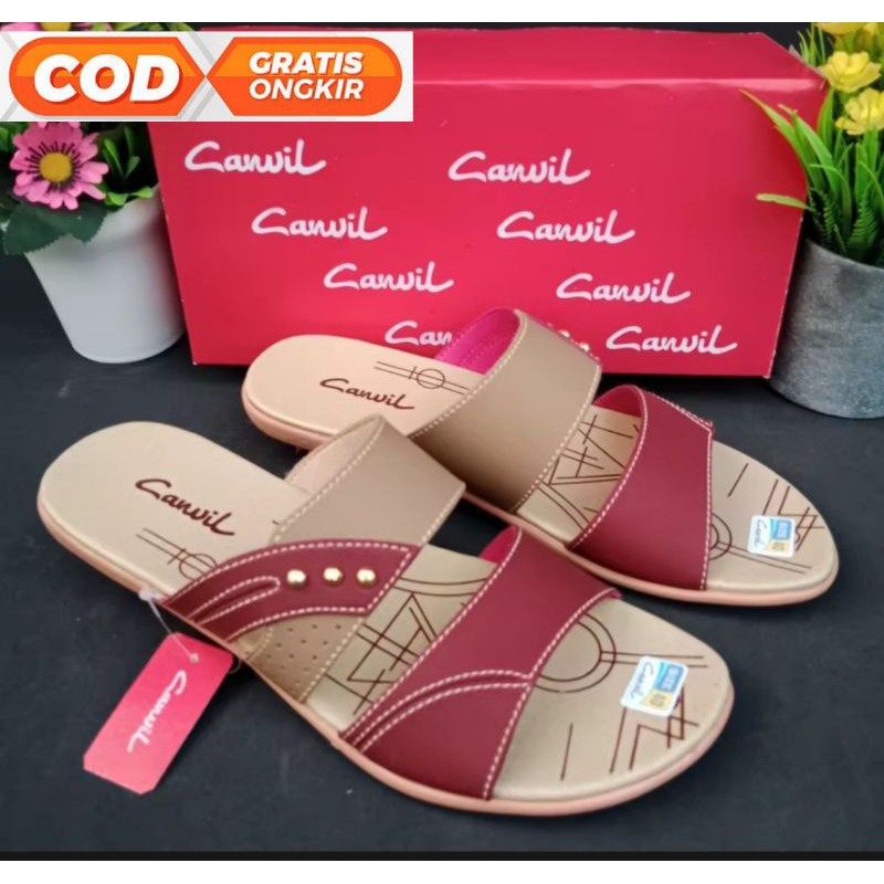 Sandal wanita dewasa simpel kekinian model paling terbaru murah harga terjangkau