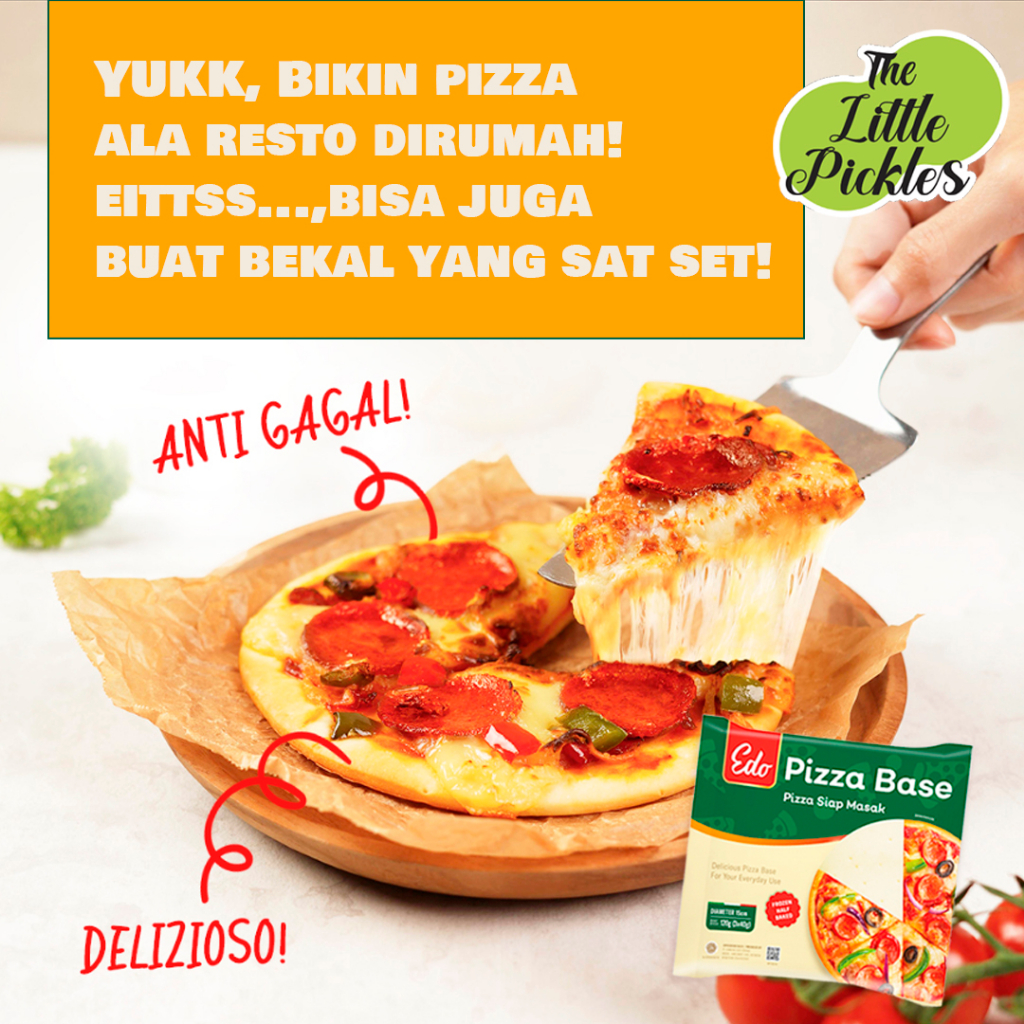 

Edo Pizza Base 120 gr | Pizza Siap Masak