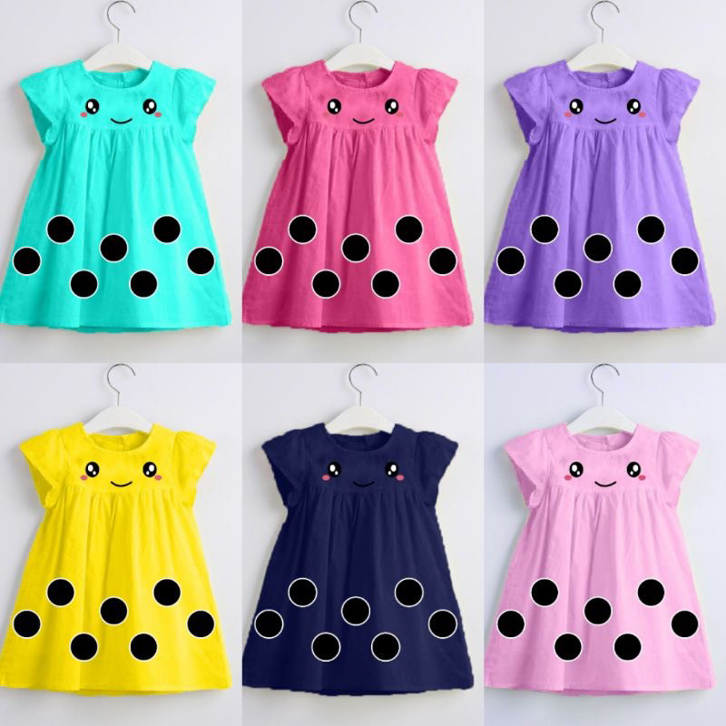 DASTER DRESS ANAK PEREMPUAN BALITA BOBA USIA 1-4 TAHUN / DRESS ANAK PEREMPUAN MURAH / DASTER ANAK KA