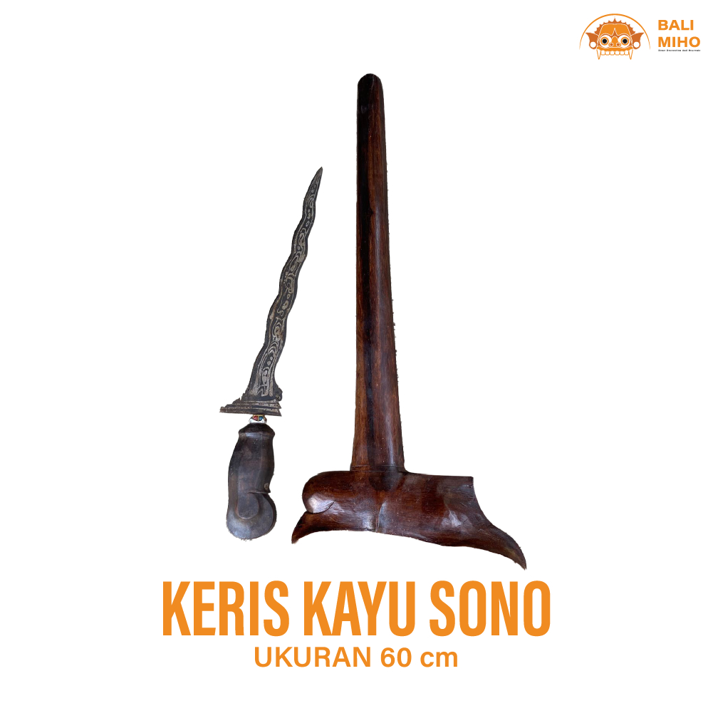 Keris Kayu Sono Jumbo - Keris Bali Jumbo - Keris Jumbo - Keris Ukir - Keris Tradisional - Pedang Bal