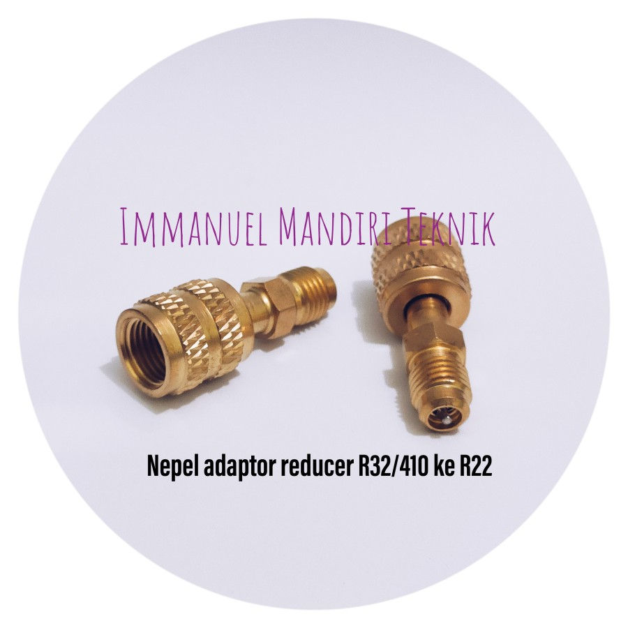 Nepel adaptor R32/410 ke R22 / Konektor reducer R32/410 to R22