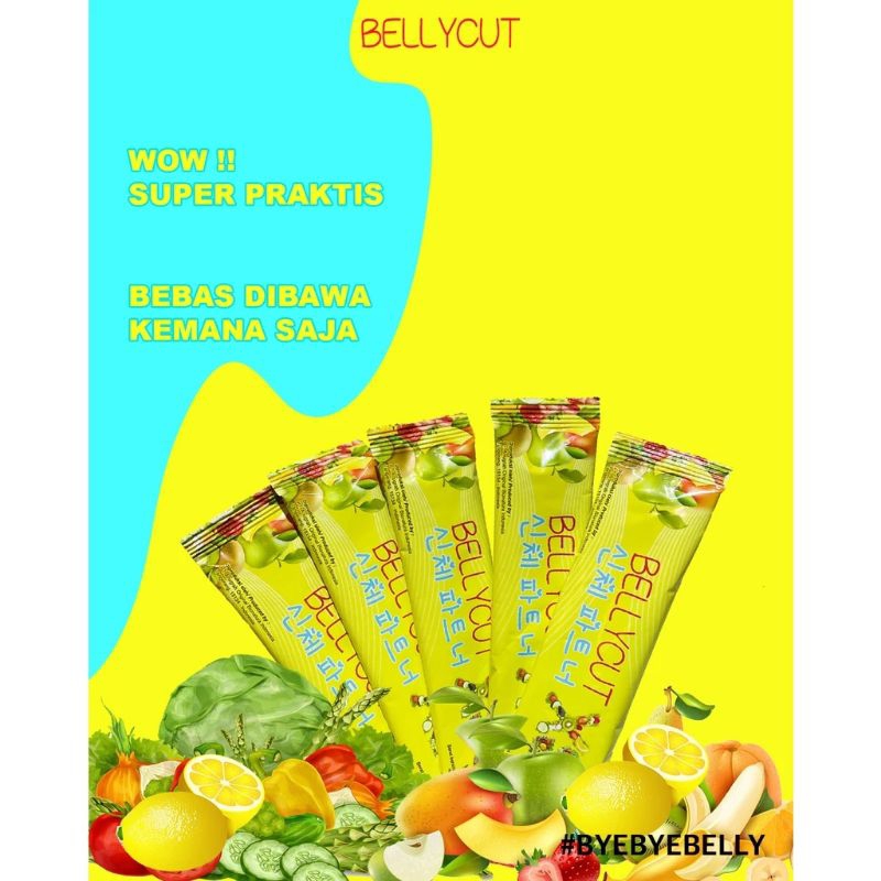 Bellycut/Belly cut/coba 5 sachet/halal/diet/detox/pelangsing/original