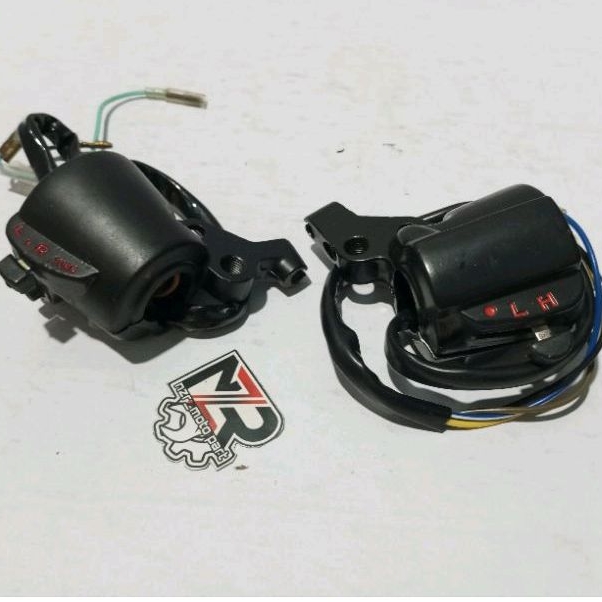 SAKLAR KANAN/KIRI GL100 HITAM//HOLDER SET HONDA GL 100 GLK GL 125 HITAM CREVON