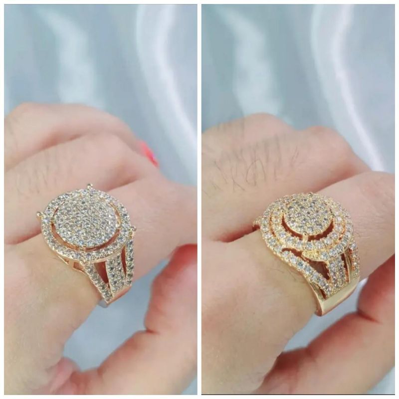 cincin xuping replika berlian full mata mewah dan elegan cincin wanita