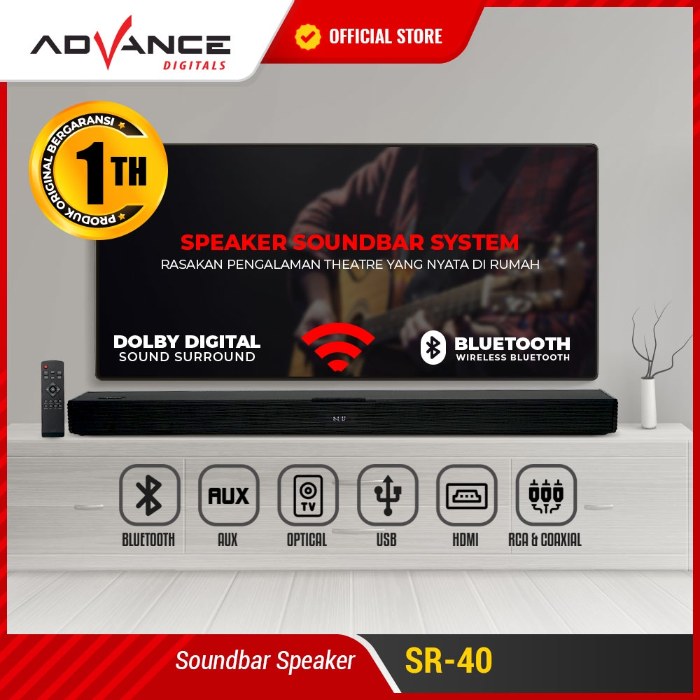 Advance SR-40 Soundbar Speaker Bass