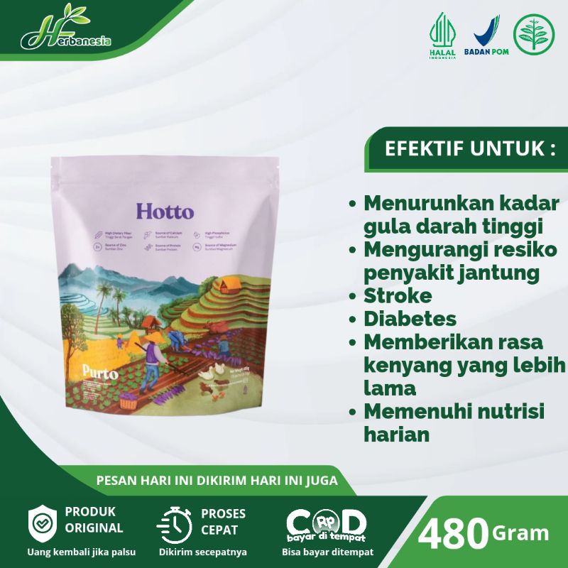 

Hotto Purto Multigrain Purple Potato / Ubi Ungu 1 Pouch 16 Sachet Original