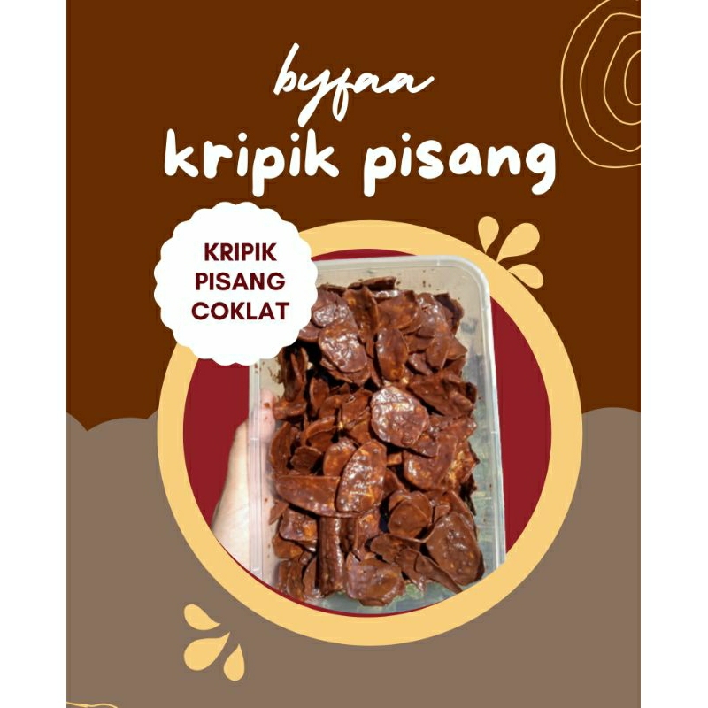 BYFAA. KRIPIK PISANG COKLAT GREENTEA LUMER keripik pisang cokelat   [lampung]