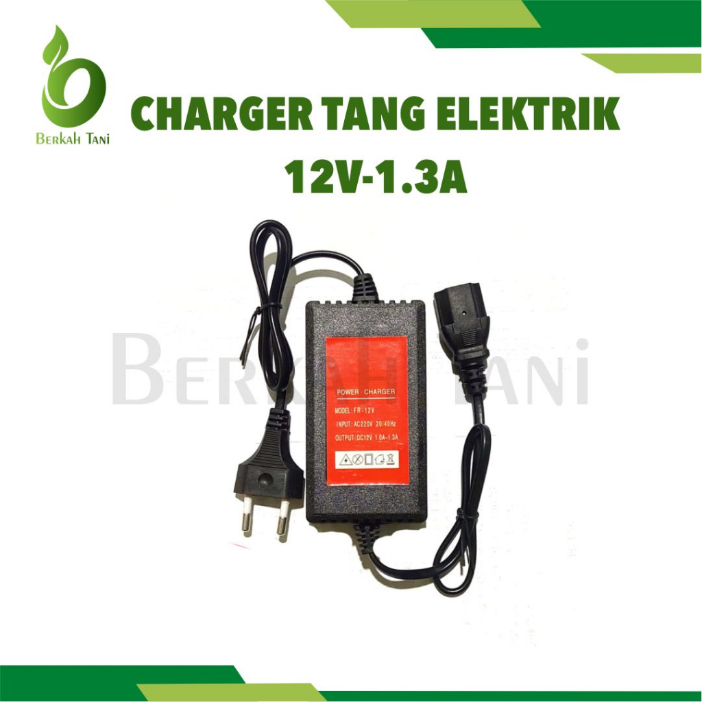 Charger Tangki pompa elektrik 1,3 Ampere FR12V / Cas Aki electric battery sprayer 12Volt 1,3A