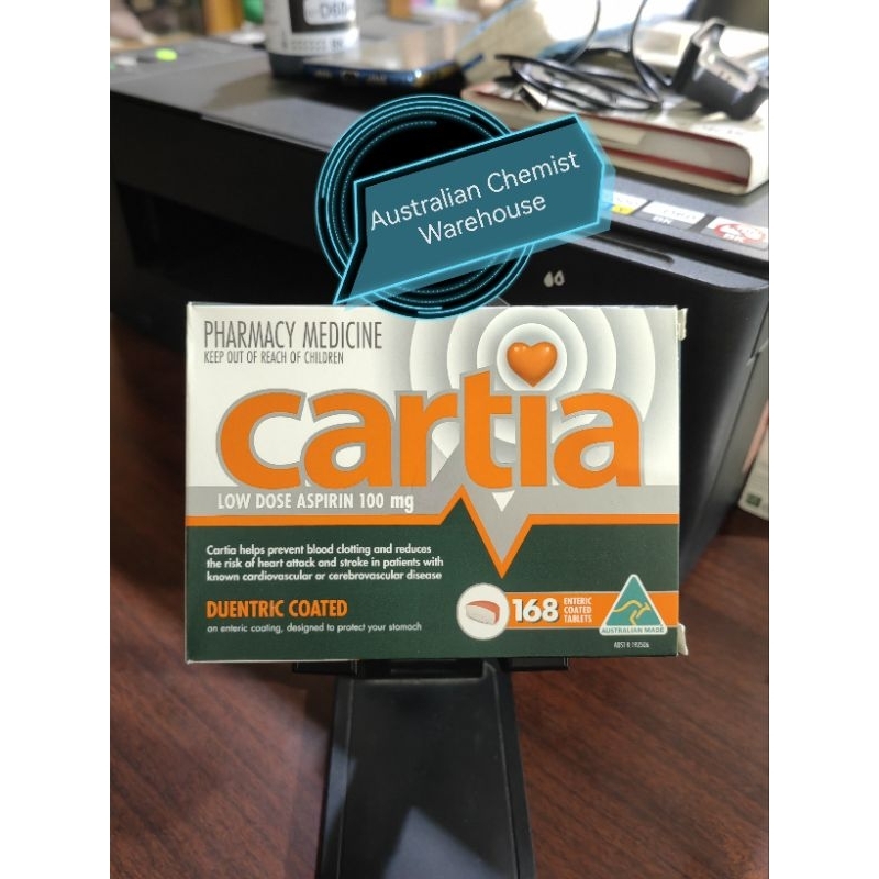 CARTIA (Obat Pengencer Darah) Low Dose Aspirin 100mg - Made in Australia