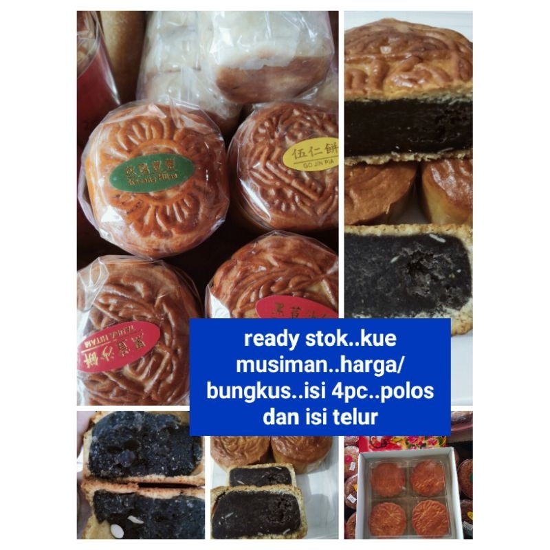 

mooncake / kue bulan /yang sia/ isi/kotak 4pc asli kalimantan