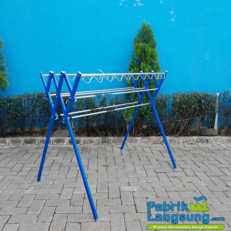Jemuran baju / handuk / pakaian / Aluminium 120cm
