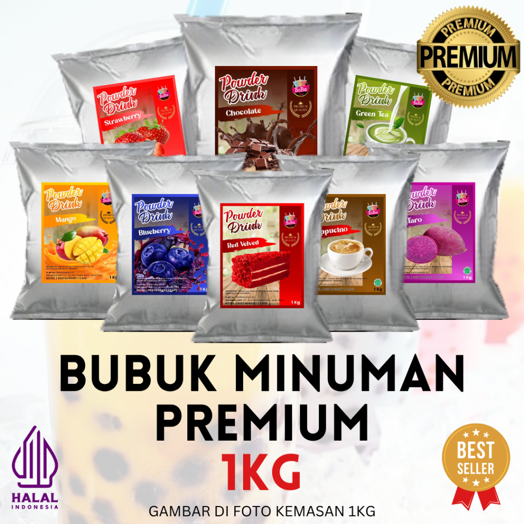 

Bubuk Minuman Rasa Premium MIX 1kg Serbuk Minuman Rasa dan Teh Kekinian