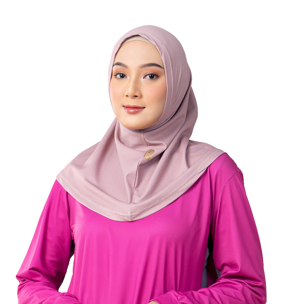 Arktiv Confident Alpha Hijab Brown Non Lace x Nycta Gina