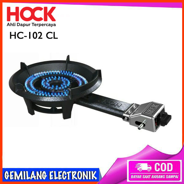 Kompor Gas Cor 1 Tungku Hock HC 102 CL