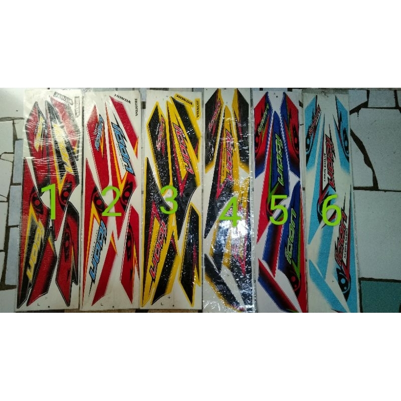 Striping Icon Mata Karbu. Striping Beat Karbu Variasi