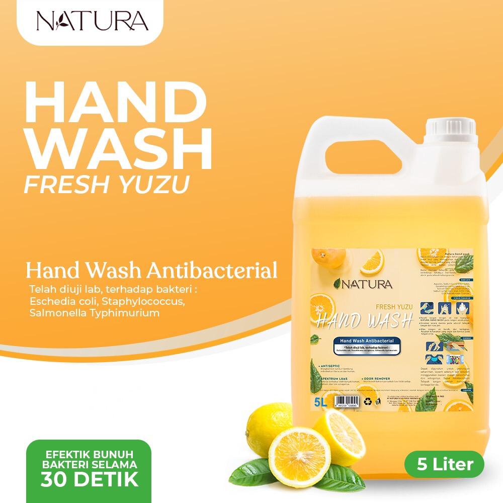 Natura Real Clean Hand Wash 5 LITER - Sabun Cuci Tangan Khusus GRAB/GOJEK