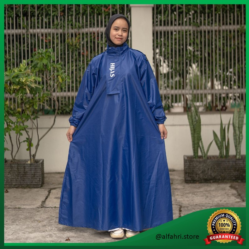 Jas Hujan Gamis Wanita Muslimah Jumbo Premium